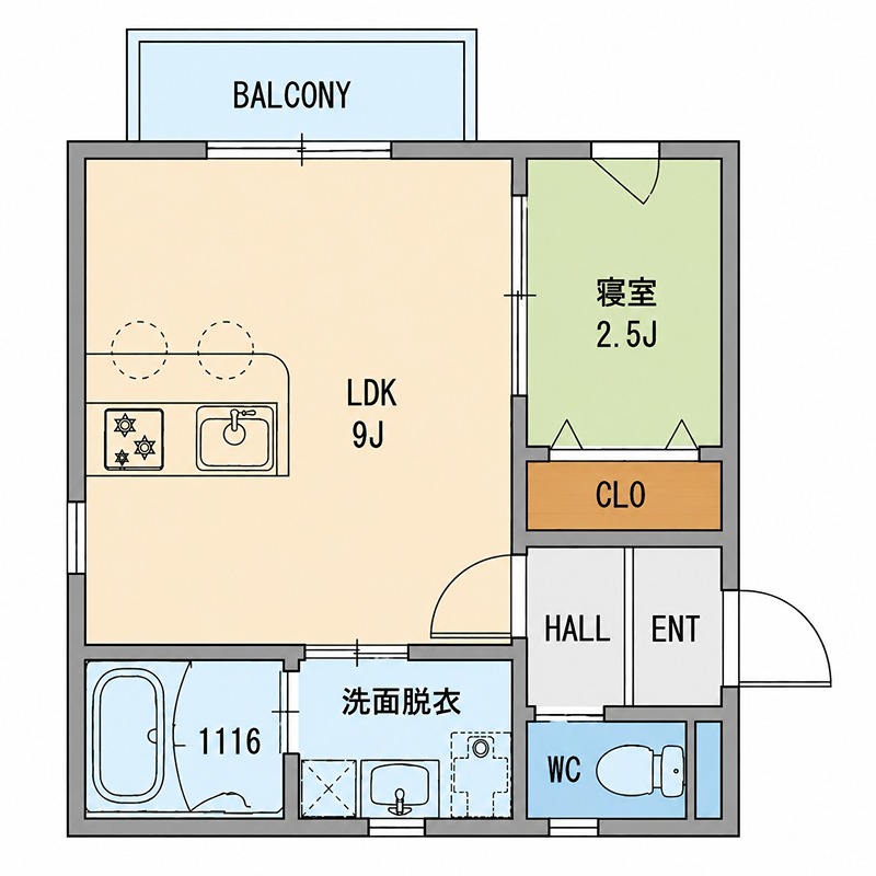 Kastalia長栄寺 間取り