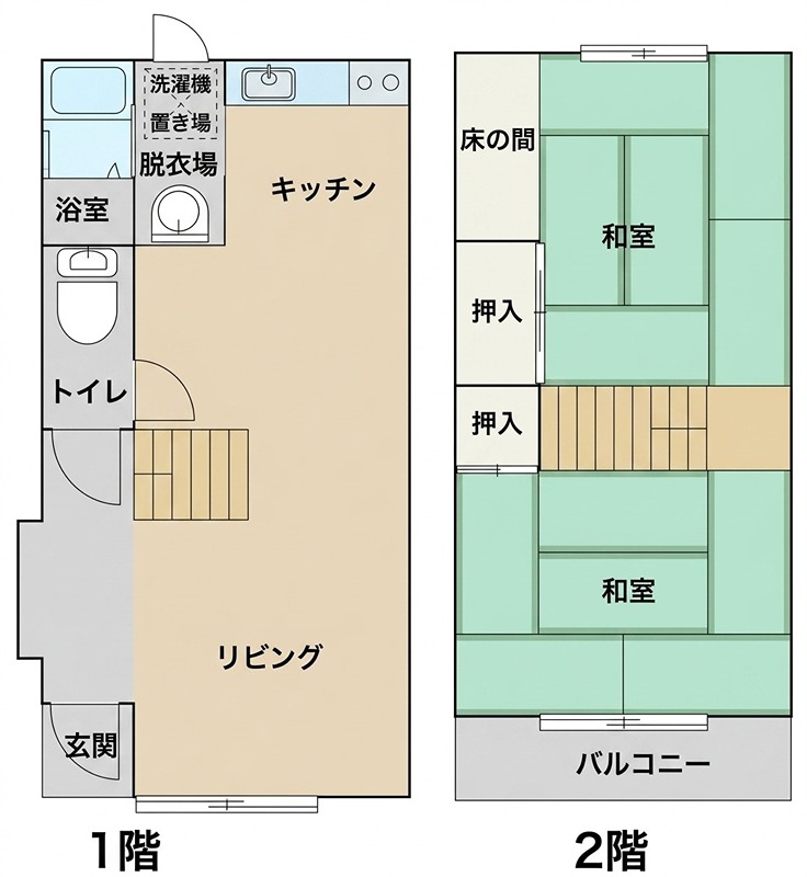 貸家 枚方市高野道１丁目 間取り