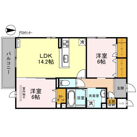 Emouvoir(ｴﾝｳﾞｫﾜｰﾙ） 間取り