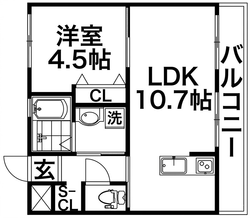 シャンテー東香里 間取り