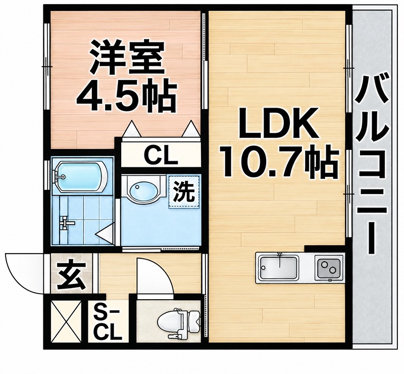 シャンテー東香里 間取り