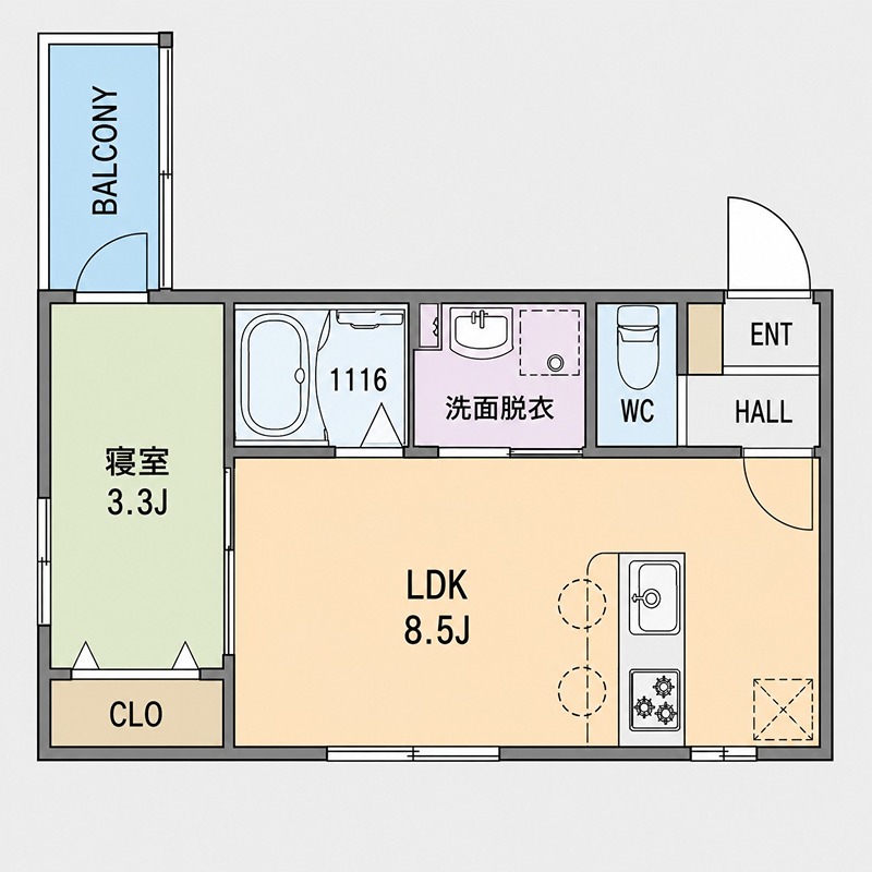 Kastalia長栄寺 間取り