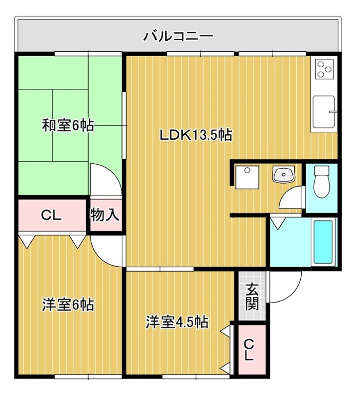 グリーンバレーＢ 間取り