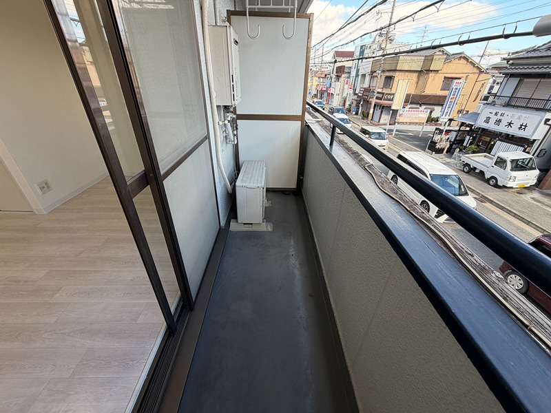 シャンテー招提 ベランダ