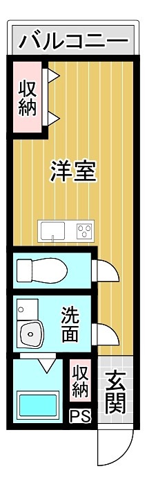 ｃｈｏｕ　ｃｈｏｕ　Ｎａｋａｍｉｙａ　ＥＡＳＴ 間取り