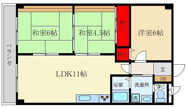 ル・ローヌ 間取り