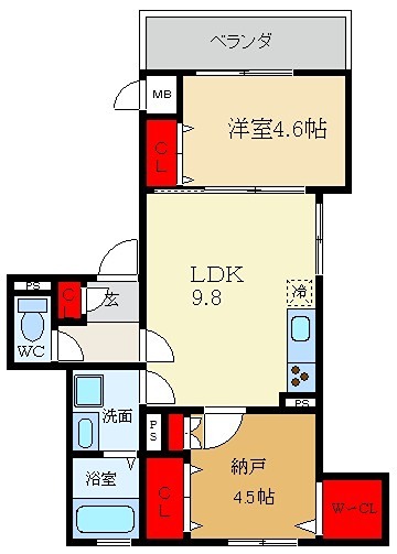 STcourt萱島東 間取り
