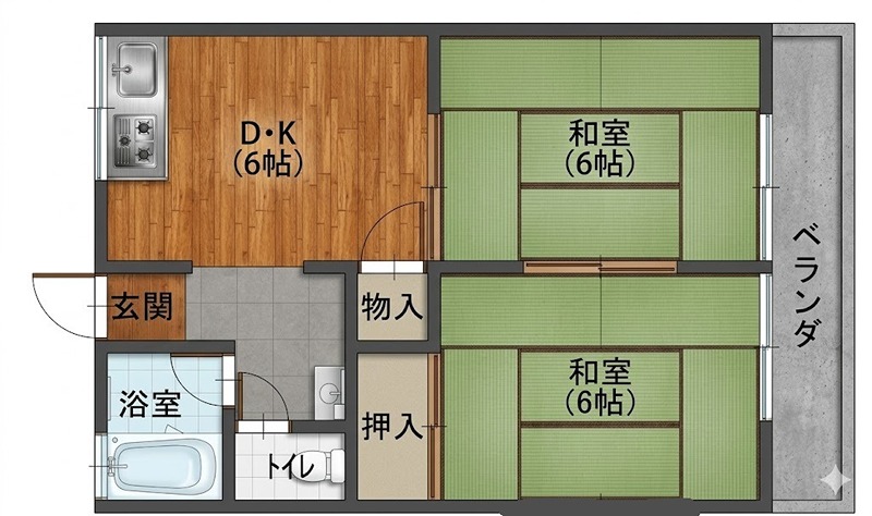 エコート藤原　A棟　 間取り