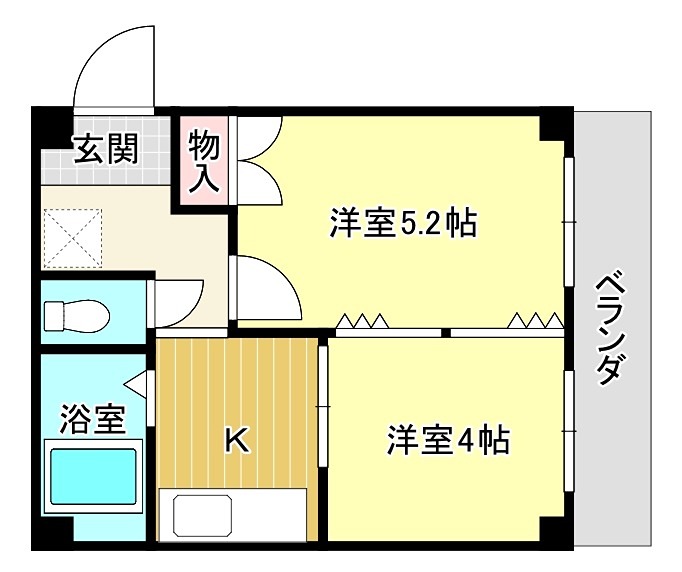 Ｍ’プラザ津田駅前七番館 間取り