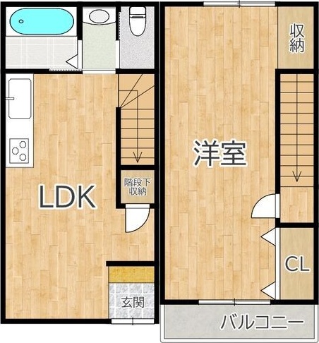 須山町14-8　貸家 間取り