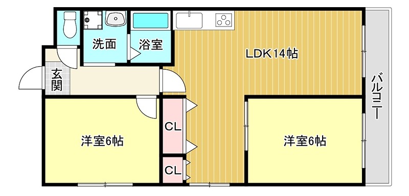 レオハイム津田２ 間取り