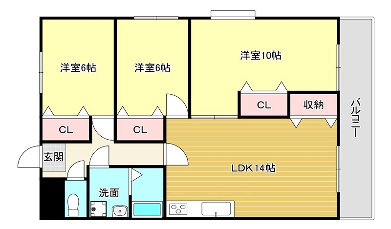 レオハイム長尾II 間取り