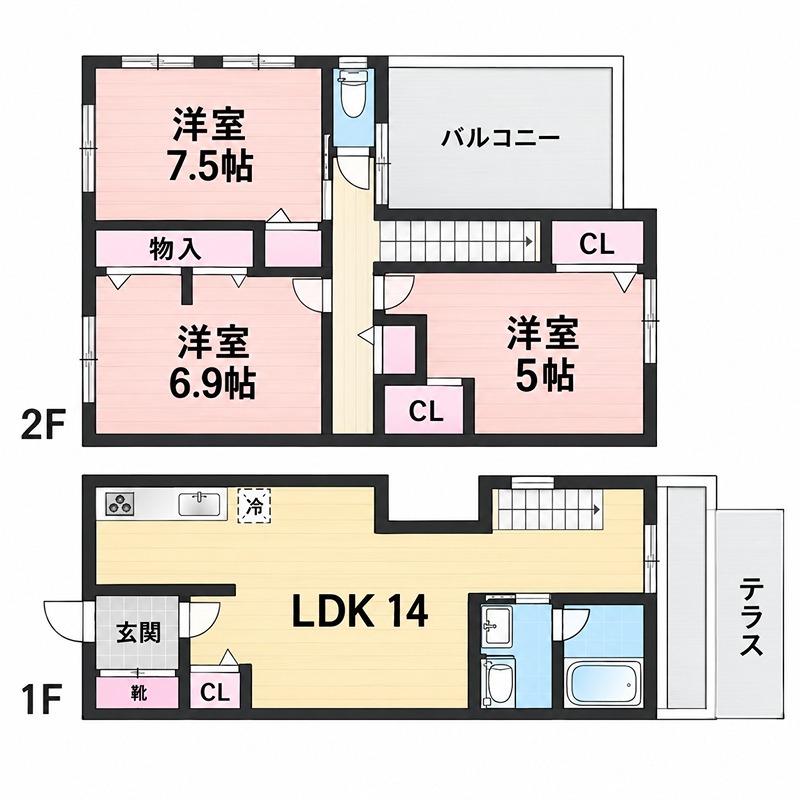 DMハイツ松丘 間取り