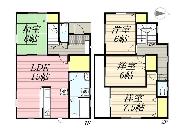 リーブルファイン枚方市西船橋１丁目４号棟 間取り