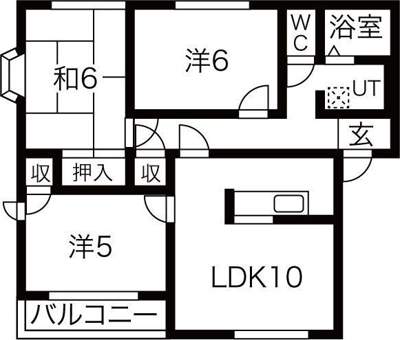 クレール香里ケ丘 間取り