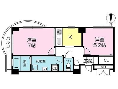 ベルメゾン枚方Ⅰ 間取り