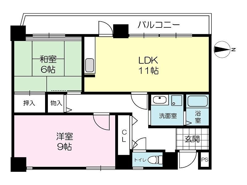 メロディーハイム枚方朝日丘 間取り