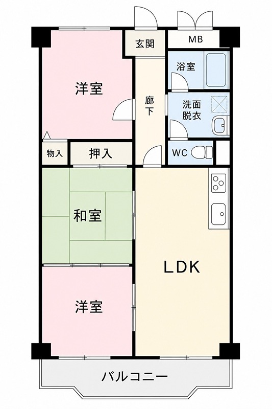 コーポ春日丘 間取り