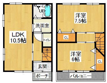 MAYUMIハウス436　長尾家具町３丁目5-33　賃家 間取り