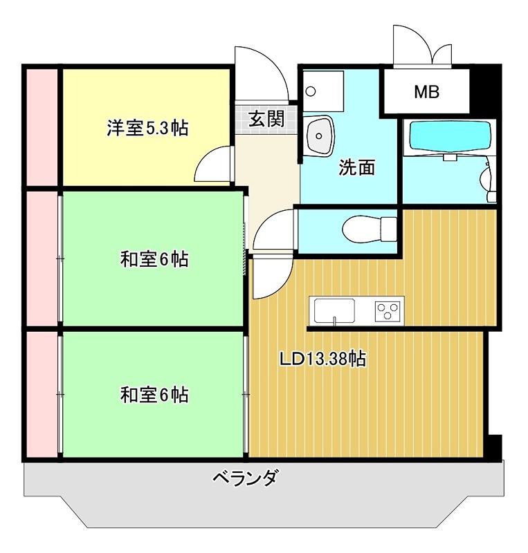 リバーサイド宮之阪 間取り