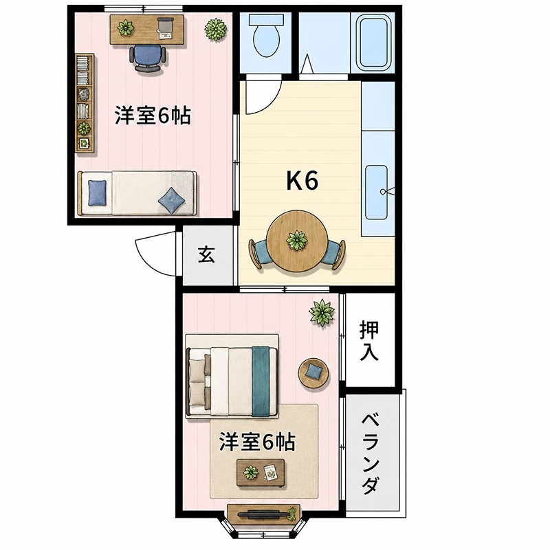 コーポ山岡 間取り