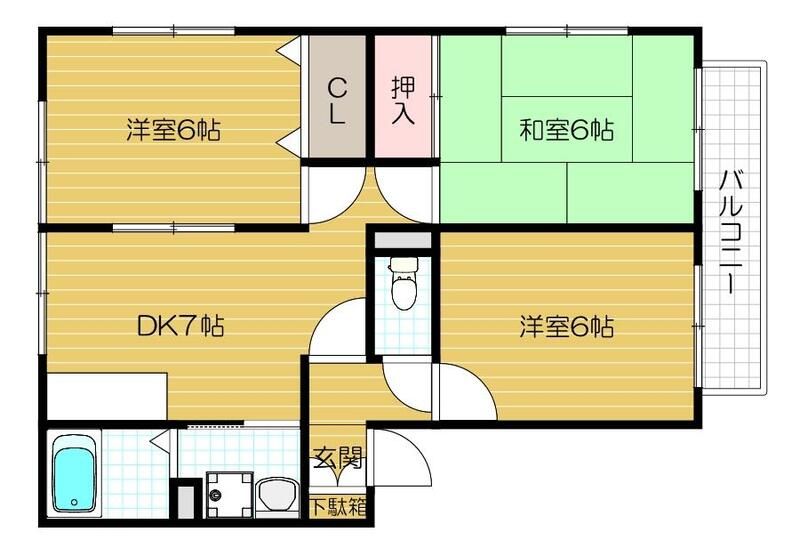 サニーフレッシェン　Ⅰ 間取り