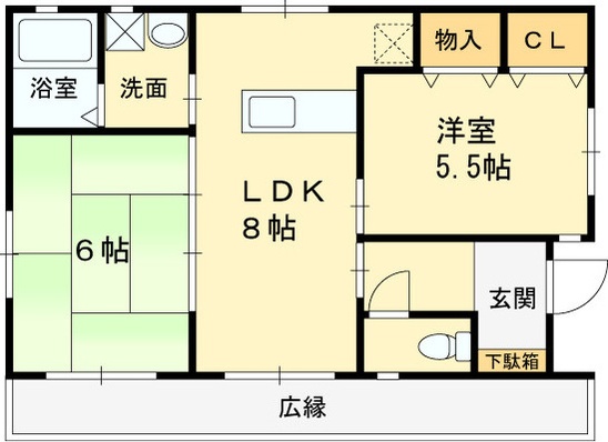 伊加賀本町平屋 間取り
