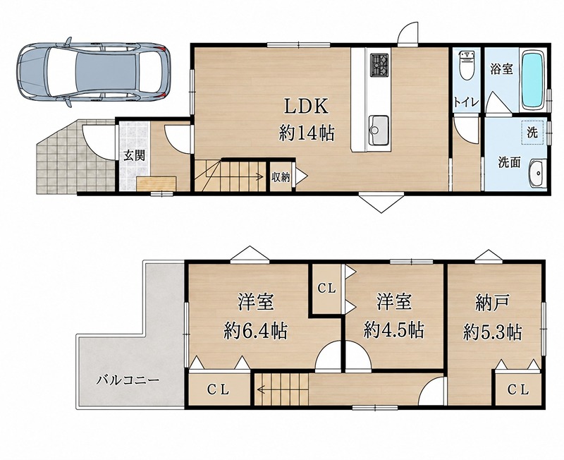 須山町19-5-2 間取り