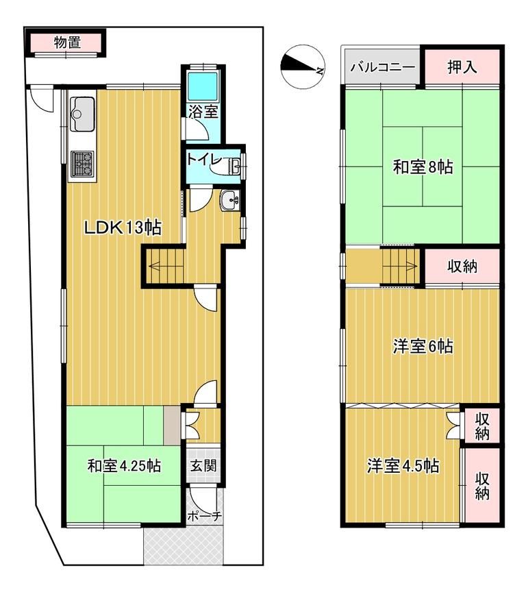 長尾家具町２丁目2206-10　賃家 間取り