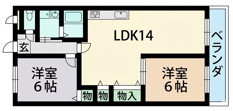 レオハイム津田２ 間取り