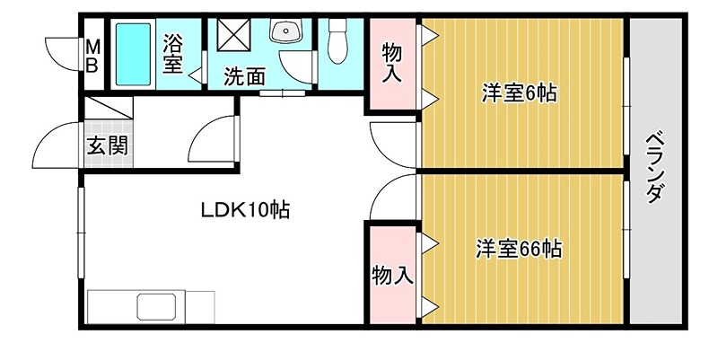 レオハイム東山 間取り