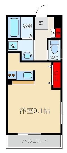 シャンテー中宮Ⅲ 間取り