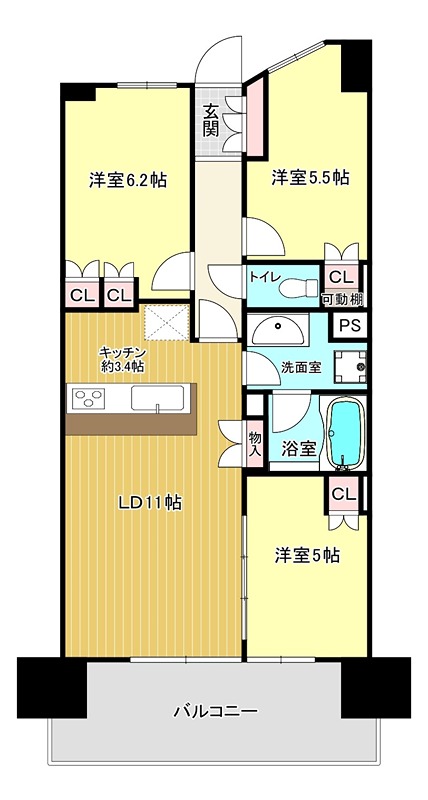 ザ・フロントマークス枚方 間取り