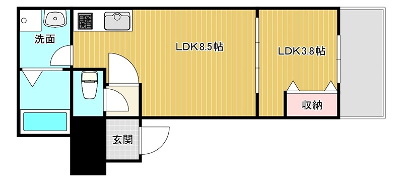 コティ光善寺 間取り