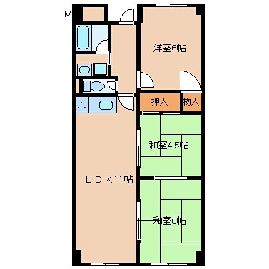 ソシアハイツオクダ 間取り