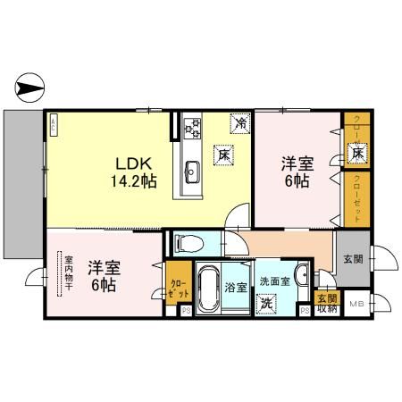 Emouvoir(ｴﾝｳﾞｫﾜｰﾙ） 間取り