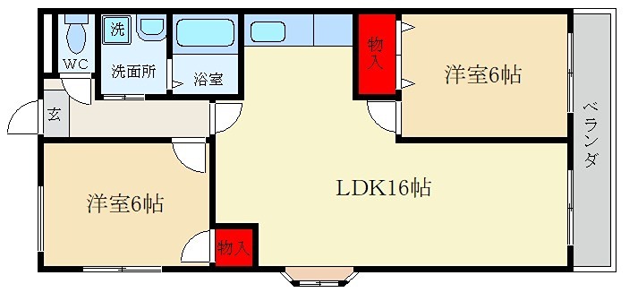 レオハイム津田２ 間取り