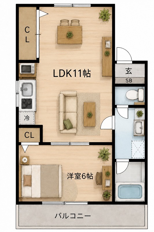 谷川ハイツ 間取り