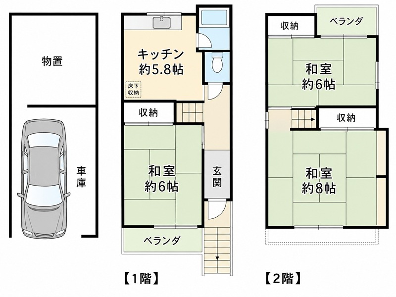 松丘町20-1　貸家 間取り
