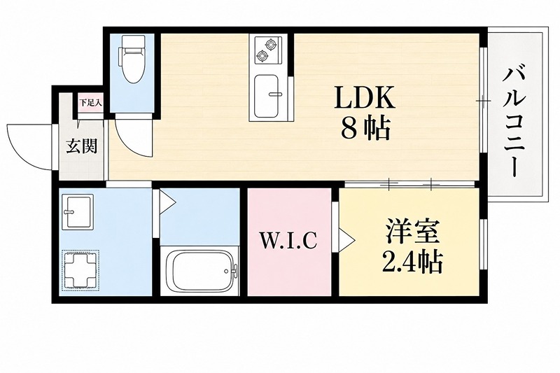 リアコート枚方御殿山NORTH 間取り