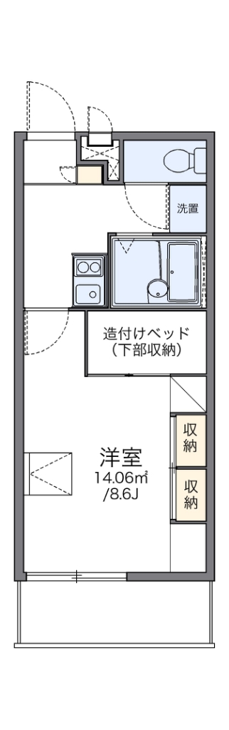 レオパレスプランタン参番館 間取り