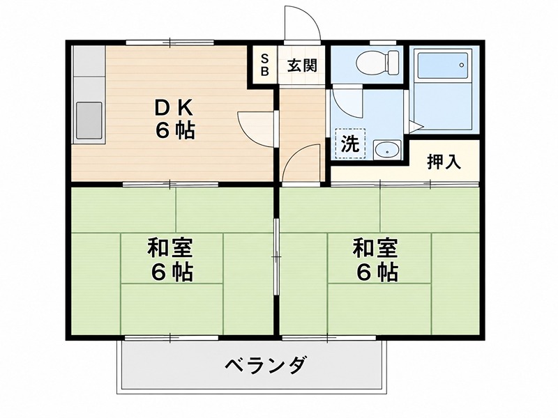 サンビレッジ枚方A棟 間取り