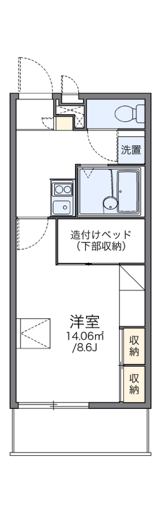 レオパレスサンシャイン　ザコア 間取り