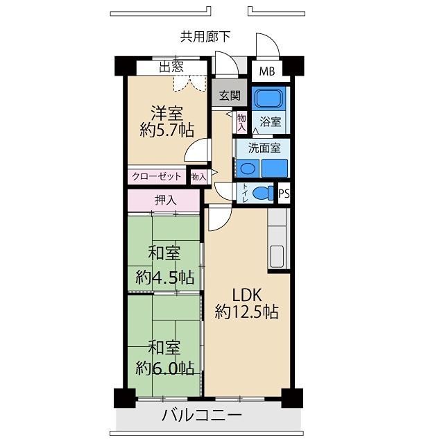 パルハセトン香里園 間取り