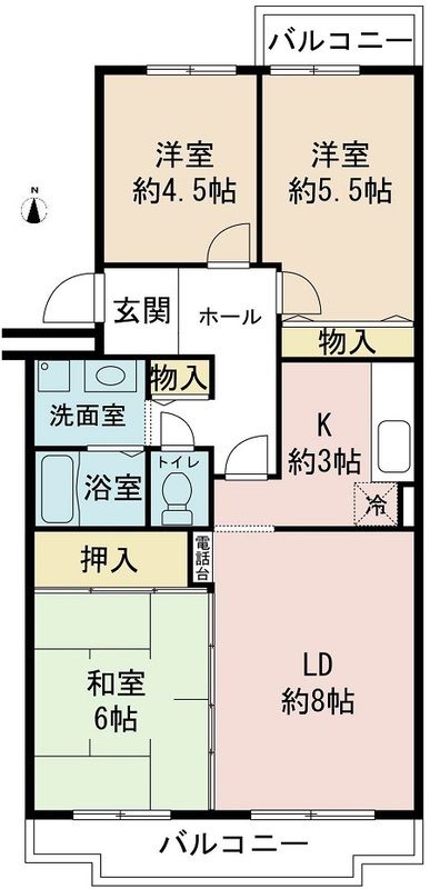 コーポラスＫ＆Ｔ 間取り