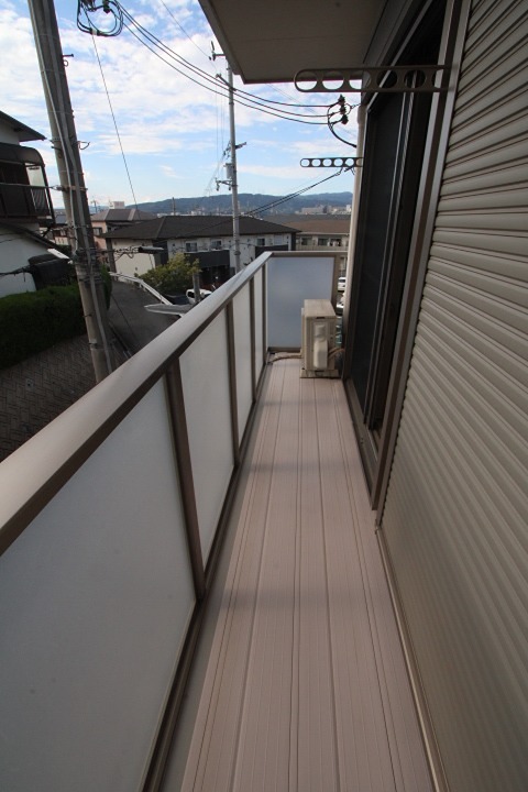 アムール招提 ベランダ