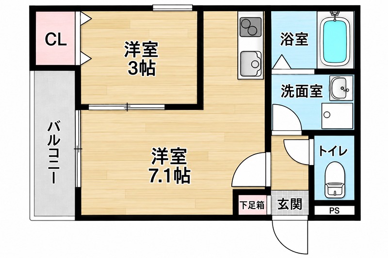 ジーメゾン枚方元町 間取り