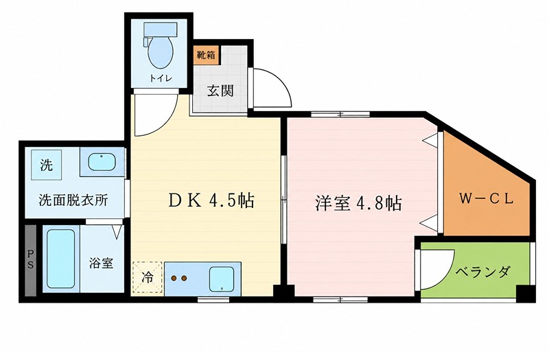 三栗三熊ハイツ 間取り