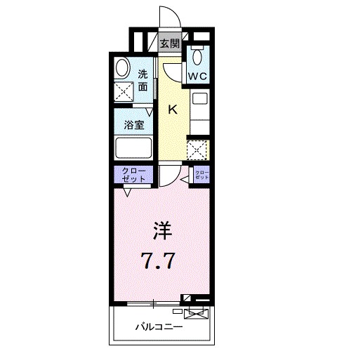 アンジュ　ド　ボヌール　香里園 間取り