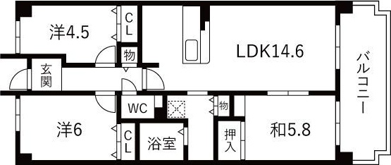 セザール枚方公園 間取り
